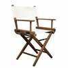 Whitecap Teak Newport Director's Chair with Natural Fabric Seat 60044